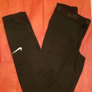 Womens Black Dri Fit Running Leggings
